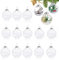 O-Kinee Boules de Noël Transparentes, 16pcs Boule Transparente Remplissable, Boules de Sapin de Noël, Boules de Noël Personnalisé, Décoration de Noël, pour Arbre de Noël et Décoration de Fête