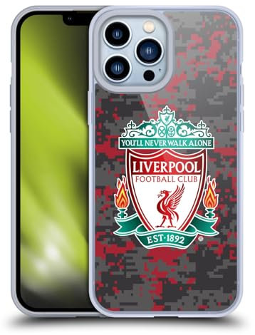 Head Case Designs Officially Licensed Liverpool Football Club Club Colours Crest Digital Camouflage Soft Gel Case Compatible With Apple iPhone 13 Pro Max