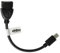 vhbw Adattatore OTG sostituisce Canon UA-100 per dispositivi mobili - Cavo da Mini USB (Maschio) a USB (Femmina), Nero