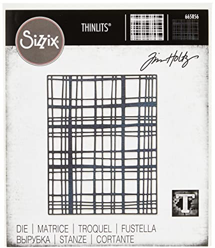 Sizzix Thinlits Die Simple Plaid von Tim Holtz, 665856, Kunststoff, multicolor, Einheitsgröße
