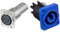 Neutrik - NA3FDM Female-Male Durchgangs Adapter 144589 & NAC3MPA Powercon Buchse blau