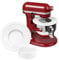 Mixer Bowl Lid Covers for KitchenAid 5.5-6 Quart Bowls - Stand Mixer Bowl Covers to Prevent Ingredients from Spilling, Fits Bowl-Lift Models KV25G and KP26M1X (2 Pack)
