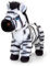 Keel Toys Keeleco SE1037 Plüschtier, 100% recycelt, umweltfreundliches Spielzeug für Kinder, Zebra-Plüschtier, 20 cm, Schwarz/Weiß