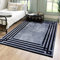 Mazovia Modern Teppich - Kurzflor Waschbar - Weich Teppich für Wohnzimmer, Schlafzimmer, Esszimmer – Teppiche Bordüre - Grau 140 x 200 cm