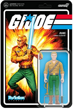 Super 7 G.I. Joe Duke (Kampf-Gladiator) - 9,5 cm G.I. Joe Actionfigur mit Zubehör, Klassische Cartoon-Sammlerstücke und Retro-Spielzeug