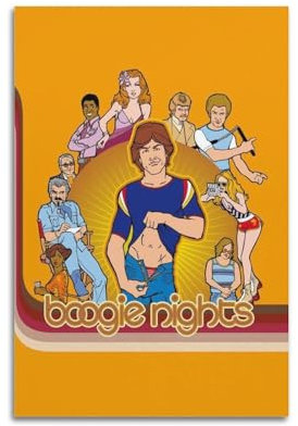 VZRSQZK Boogie Nights-Film-Poster, dekoratives Gemälde, Leinwand-Wandposter und Kunstdruck, modernes Familienschlafzimmer-Dekor-Poster, 20 x 30 cm