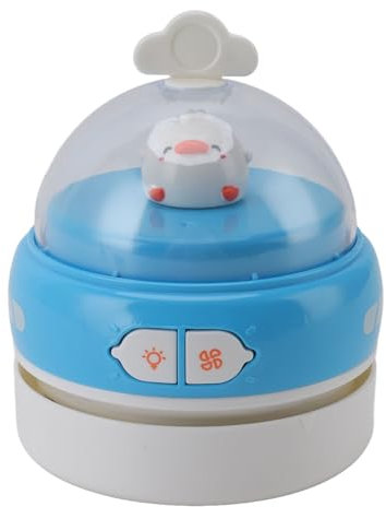 Mini Aspiradora De Escritorio Portátil, Diseño De Luz Nocturna, Barredora Aspiradora Linda De Mesa Recargable para Limpiar Migas De Polvo, Teclado De Computadora, Coche