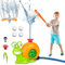 WEDNOK 2-in-1 Wassersprinkler für Kinder Wasser Schnecke Baseballspielzeug Garten Rasen Wasserspielzeug Outdoor Sommer Rasensprenger Wasserspiele Draußen Gartenspielzeug für ab 3 Jahre Jungen Mädchen