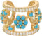 Jenosy Ear Cuff Gold Damen Nicht Piercing Wrap Ohrringe 14K Vergoldet Filled Klein Türkis Cubic Zirconia Ohrmanschette Gold Handmake Hypoallergene Schmuck Geschenk für Frauen