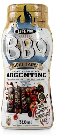 Sauzero Zero BBQ Argentina With Chimichurri 310ml | Salsa para Aderezo de Carnes, Verduras y Pescados | Sabor Argentino con un Toque de Chimichurri | Todo el sabor sin Tener que Contar Calorias