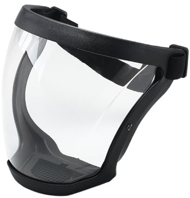 Mimoqk Visiera, Visiera integrale | Maschera visiera trasparente antiappannamento con fascia regolabile | Dispositivi di protezione di sicurezza per il lavoro di sarchiatura '