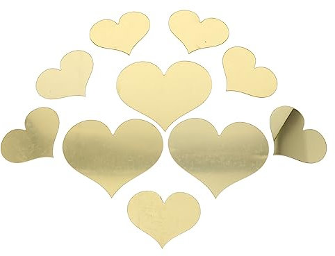 KITANDOVE 30 Stück 3d-herzaufkleber Für Wohnzimmer Selbstklebende Wandaufkleber Acryl Dekorative Herzen