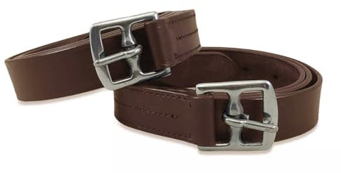 Avon Equine Steigbügelriemen Schwarz & Braun (60, Braun)