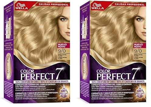 Wella Color Perfect - Tinte de Coloración Permanente para un Cabello Hidratado y Luminoso - Tonos Rubio Extra Claro (Paquete de 2)