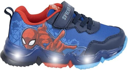 CERDÁ LIFE'S LITTLE MOMENTS | Spiderman Kinder-Sneaker mit interaktiven LED-Lichtern, Spiderman TPR-Sohle