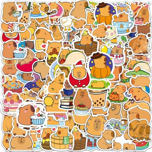 100PCS Vinyl Stickers for Kids, Classic Cute Themed Waterproof Stickers, Non-Repeating Guitar Laptop Suitcase Stickers, Best Anime Sticker for Movie Fans, Kids, Teens