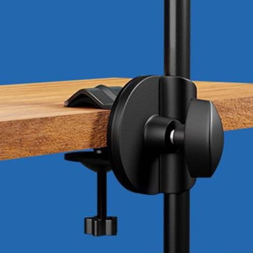 Bracket Clamp for Microphone for Floor Stand Easily Attaches to Tables and Rails (B )