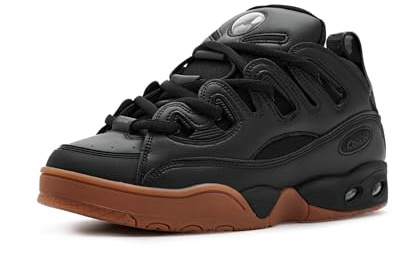 Osiris Men's D3 E Skate Shoe, Black/Black/Gum, 10.5 UK