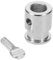 NUOBESTY Rotisserie Rod Fixing Holder for Gas Grill Chrome Plated Metal Spit Rod Stopper Bbq Accessory with Polished Finish Easy Install Rotisserie Part for Stable Grilling