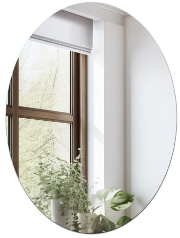 DARENYI Muro Specchio 42 * 33 cm Specchi acrilico Specchio flessibile Specchi adesivo specch a specchio senza incollare piastrelle dello specchio autoadesivo per soggiorno, camera da letto