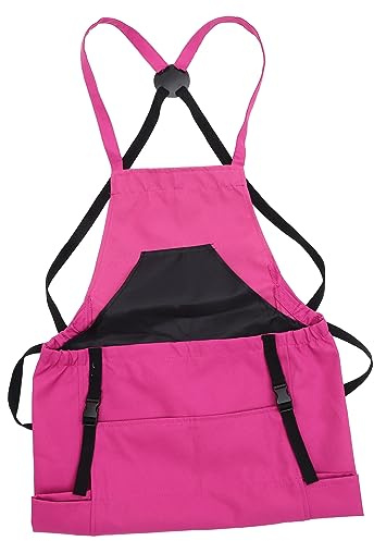 KONTONTY Delantal de Jardinería Ajustable con Bolsas para Recolección Verduras Delantal para Huertos