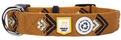 Woolly Wolf Sea to Summit Halsband für kleine Hunde Gr. XS - Verstellbares Hundehalsband mit maximaler Passform aus recyceltem Polyester, Bequemer Sitz