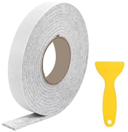 5m x 3cm x 5mm Anti Condensation Feuchtigkeitsabsorber Filzstreifen | Grau Fenster Kondensationsabsorber Kondenswasser Absorber Klebeband für Glasfenster Stühle Möbel