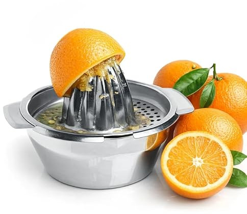 AEX Citrus Juicer Stainless Steel Manual Juicer Lemon Squeezer