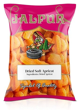 Jalpur Dried Apricots 300g – Premium Whole Dried Fruit, Naturally Sweet & Chewy, Rich in Beta-Carotene & Fiber, Healthy Snack for Baking, Cooking, Salads & On-the-Go Energy – No Added Sugar