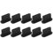 CABLEPELADO Protezione porta di ricarica USB tipo C | Tappi antipolvere tipo USB C | Silicone | Compatibile con Samsung S10, Note, Pixel, One Plus, Macbook | Nero | 10 pezzi