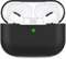 AHASTYLE Silikon Hülle für Airpods Pro Schutzhülle und Haut Case für AirPods Pro [Front-LED Sichtbar] [Kabelloses Laden] Kompatibel mit Airpods Pro 2019 (Ohne Karabiner, Schwarz)