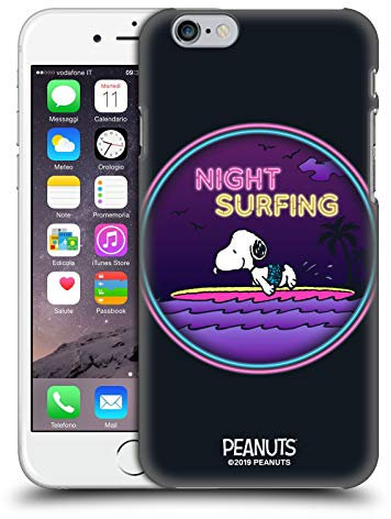 Head Case Designs Offizielle Zugelassen Peanuts Nacht Surfer Snoopy Aloha Disco Harte Rueckseiten Handyhülle Hülle Huelle kompatibel mit Apple iPhone 6 / iPhone 6s