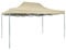 vidaXL Profi Partyzelt Faltbar Wasserbeständig Gartenpavillon Pavillon Festzelt Gartenzelt Bierzelt Faltpavillon Garten 3x4m Stahl Creme