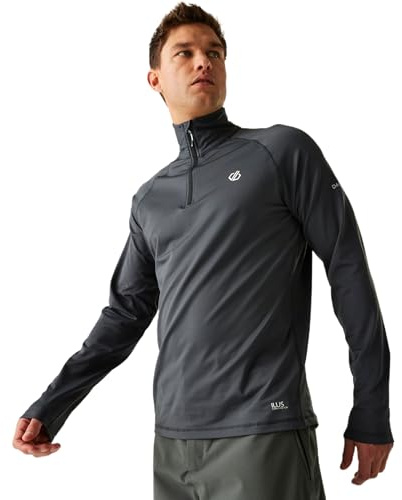 Dare 2b Herren Fuse Up Ii Core Stretch Lightweight Quick Drying Half Length Zip Inner Zip Chin Guard Dehnbare Mittelschicht (1er Pack)