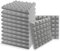 SK Studio 12 Stück Akustikschaumstoff Noppenschaumstoff Akustik Schaumstoff Schall Dämmung Dämmung für Tonstudio Schallabsorbierende Dämpfungswand Schaumpyramide 30x30x5cm, Grau
