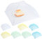 ilauke 8Pcs Cloche Alimentaire Pliable en Maille,Cloche Anti-Insectes Tente de Nourriture Parapluie,Couverture Moustique Aliment Multicolore,Aliments Tente Pliant Tente Parapluie,Cloche Fruits 43cm