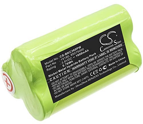 TECHTEK Battery 1600mAh compatible with [Black & Decker] KC360H replaces 15190, 85075000