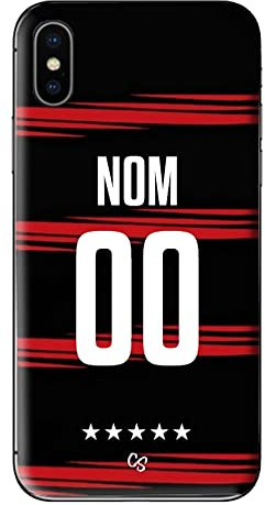 Coque-swag Maillot Rugby - Toulouse Domicile 2020 2021 - Personnalisable avec NOM ET Numero (IPHONE SE Version 2016), CPR-TOUL-DOM-20-21-SE16, NOIR