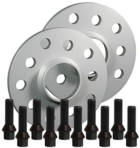 SilverLine Spurverbreiterung 20mm (10mm) mit Schrauben schwarz 5x112 66,6mm - 12168E-4_M1425KE38W