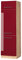 Vicco Kühlumbauschrank Fame-Line, Bordeaux Hochglanz/Goldkraft Eiche, 60 cm