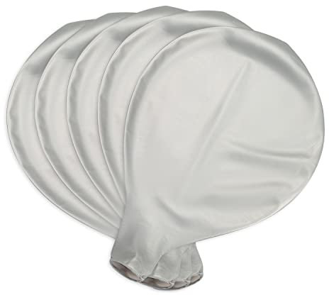 10 Riesen Luftballons Silber,36 Zoll XXL Luftballons Silber, Grosse Luftballons,Großer Helium Ballons, 36 Zoll Riesen Helium Luftballons für Geburtstag Feiern, Festivals, Karneval, Hochzeit