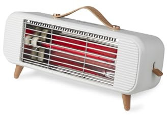 Warmlite, WL42015, Infrared Desk Heater, Ultra-Quiet, Energy Efficient, Overheat Protection, 350W, Cream