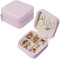 Terafeels Jewellery Box for Women Small Travel Jewellery Box Organizer Storage Case for Rings Earrings Necklace for Bracelets Earrings Rings Gift for Women Mother Daughte 10cm Pink, 46PK