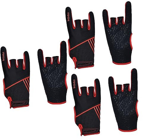 YARNOW 3 Paare Gymnastikhandschuh Bowling-Handschuhe Atmungsaktive Sporthandschuhe Bowling-handgelenkstütze Fitnesshandschuhe Für Herren Handschuhe Für Autorennen Damen Zubehör Rennauto