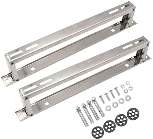 WilkSxyc Soporte de Suelo para Aire Acondicionado, Soporte de Suelo Mini Dividido de Acero Inoxidable Resistente, con Almohadilla Antivibración Que Absorbe Los Golpes