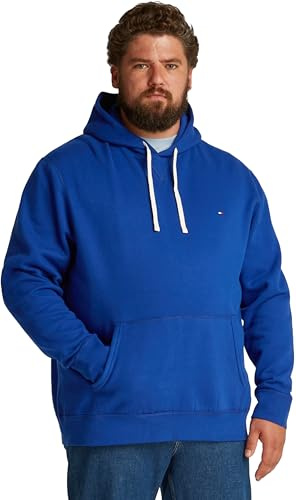 Tommy Hilfiger Herren Hoodie Essential Fleece mit Kapuze, Blau (Wedge Blue), 4XL