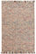 Knutzen Wohnen Dolcy Wollteppich flach gewebt 60 x 110 cm Bunt - Teppich Wolle Natur - Naturteppich mit Fransen - Farbenfrohes Design mit angenehmem Laufgefühl für Ihr Eigenheim