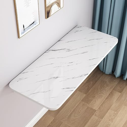 Hsivtns Mesa Plegable de Pared Tablero de Escritorio Mesa de Pared Plegable Exterior Mesa Plegable Escritorio,Mesa Plegable Mesa Plegable de Pared,80 * 30cm/32 * 12inch