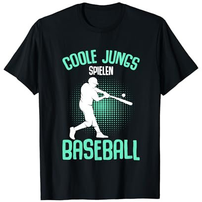 Coole Jungs spielen Baseball Kinder Jungen T-Shirt