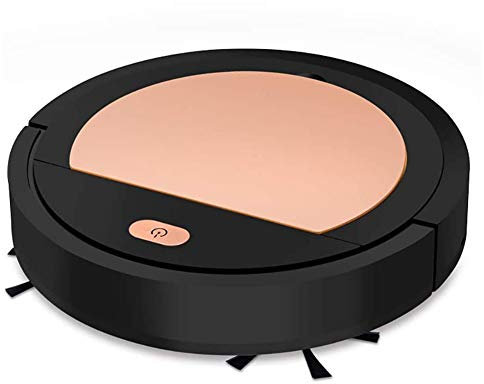 SETSCZY Robot aspirateur et autolaveuse 3 en 1, Aspiration puissante Ultra Mince 1800Pa, pour sols durs et Tapis,Noir